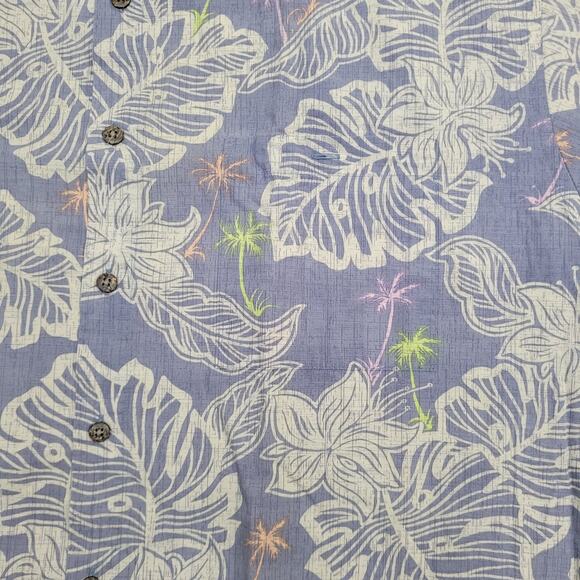 Campia Moda Hawaiian Floral Shirt XL 24x29 Purple Summer AOP - Picture 8 of 13